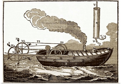 Jonathan Hulls' steamboat, 18th century