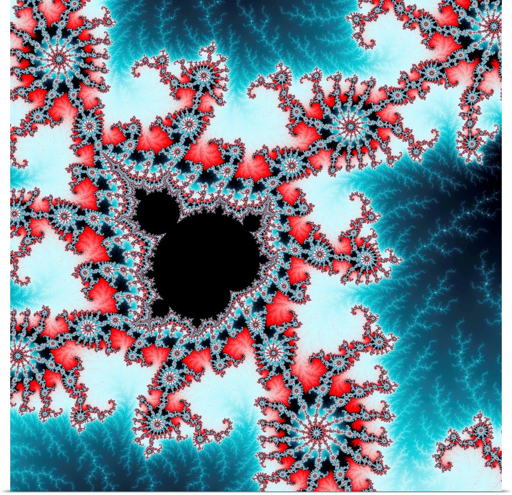 Mandelbrot fractal. Computer-generated image derived form a Mandelbrot Set.