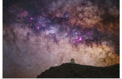 Milky Way Over Roque De Los Muchachos Observatory