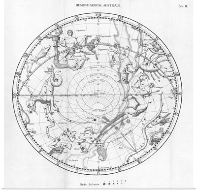 Southern celestial map