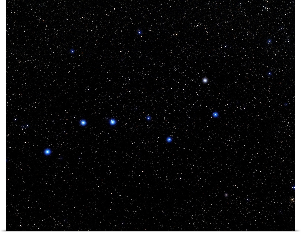 The Plough. This asterism (group of stars) is part of the much larger constellation Ursa Major, most of which is out of fr...