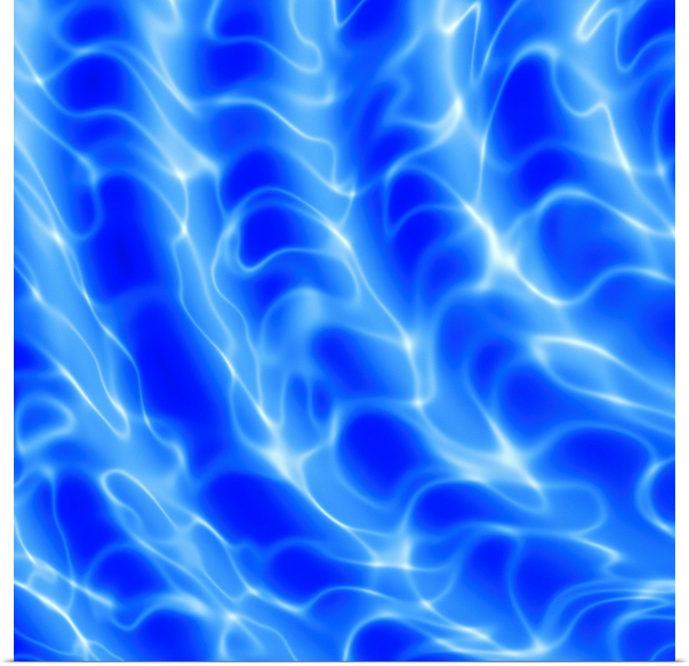 Water ripples, computer artwork.