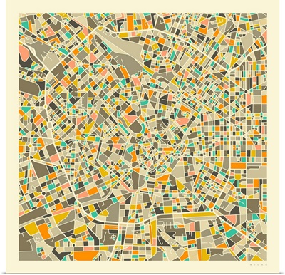 Milan Aerial Street Map