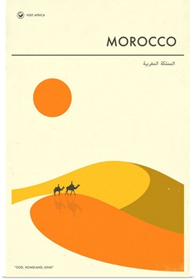 Minimalist Travel Poster - Morocco, Africa