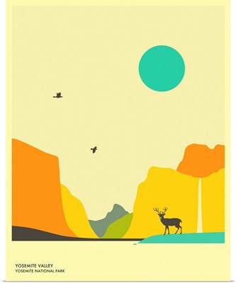 Minimalist Travel Poster - Yosemite National Park