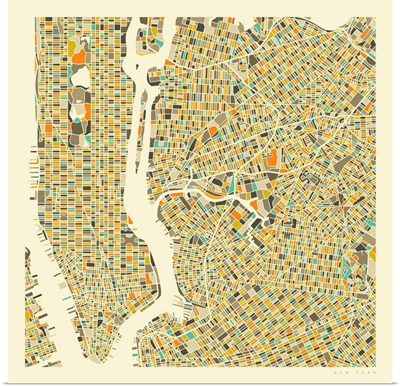 New York Aerial Street Map