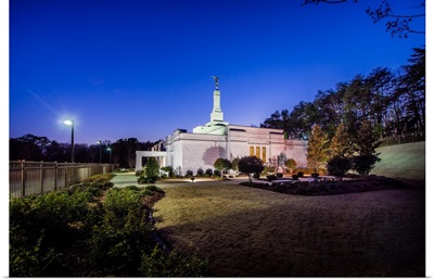 Birmingham Alabama Temple, Side View at Night, Gardendale, Alabama