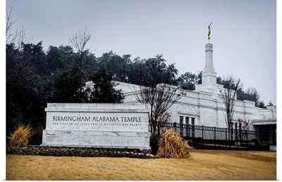 Birmingham Alabama Temple With Sign, Gardendale, Alabama