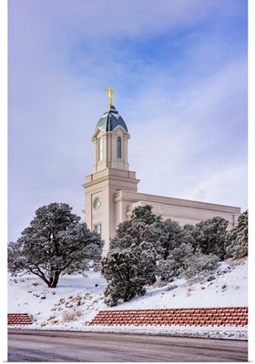 Cedar City Utah Temple, Snowy Morning, Cedar City, Utah