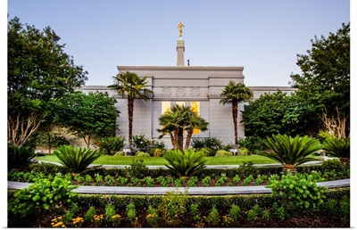 Fresno California Temple, Greenery and Palm Trees, Fresno, California