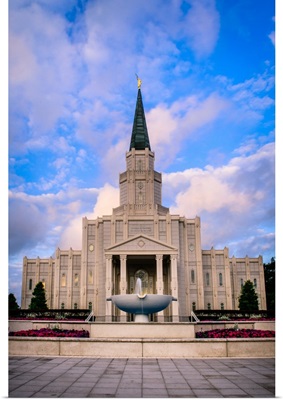 Houston Texas Temple, Clouds and Blue Skies, Spring, Texas
