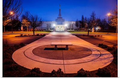 Medford Oregon Temple, Bench and Walkway, Central Point, Oregon