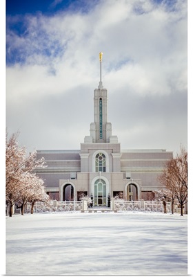 Mount Timpanogos Utah Temple, Snowy White, American Fork, Utah