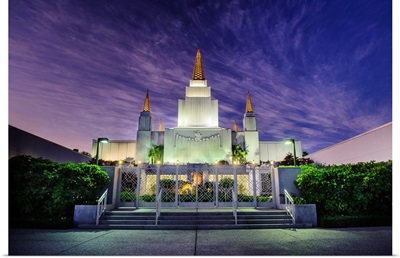 Oakland California Temple at Twilight, Oakland, California