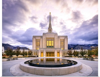 Ogden Utah Temple, Reflective Morning, Ogden, Utah