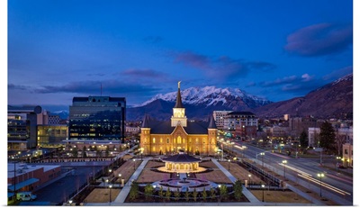 Provo City Center Temple, Dusk, Provo, Utah