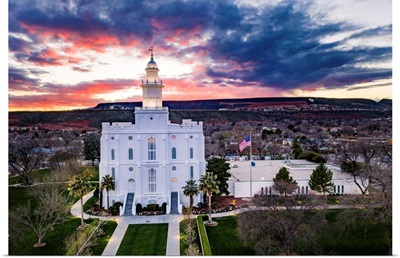 Saint George Utah Temple, Sunset, St. George, Utah