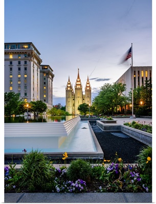 Salt Lake Temple, City and Gardens, Salt Lake City, Utah