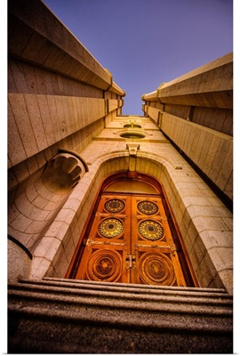Salt Lake Temple, Door at Twilight, Salt Lake City, Utah