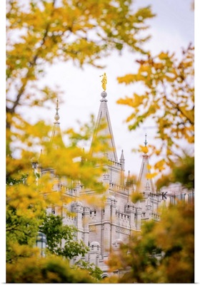 Salt Lake Temple, In the fall, Salt Lake City, Utah
