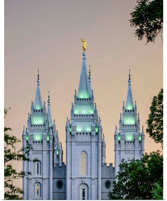 Salt Lake Temple, Storm Glow, Salt Lake City, Utah