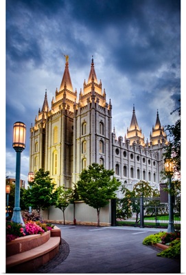 Salt Lake Temple, Strong Blue Sky, Salt Lake City, Utah