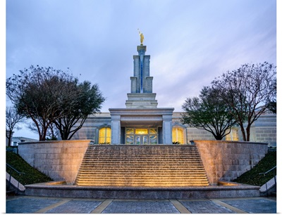 San Antonio Texas Temple, Fountain and Front Entrance, San Antonio, Texas