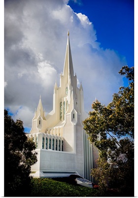 San Diego California Temple Spire and Cloud, San Diego, California