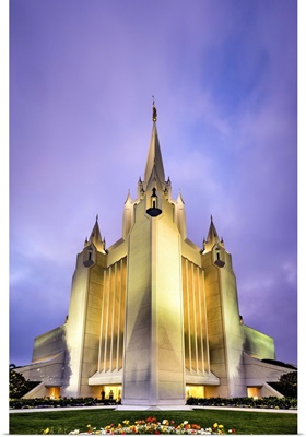 San Diego California Temple, Twilight, San Diego, California