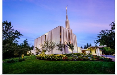 Seattle Washington Temple, Twilight Glow, Bellevue, Washington