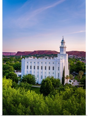 St. George Utah Temple, Vibrant Green, St. George, Utah