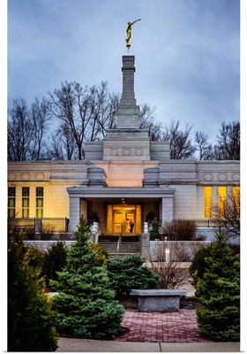 St. Paul Minnesota Temple, Bench and Gardens, Oakdale, Minnesota