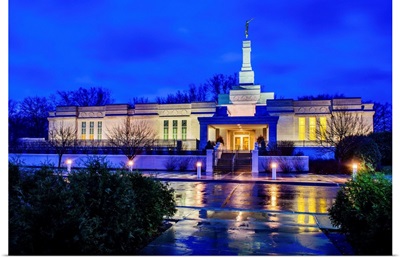 St. Paul Minnesota Temple, Rainy Morning, Oakdale, Minnesota
