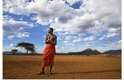 African Samburu Tribesman, Kenya, Africa