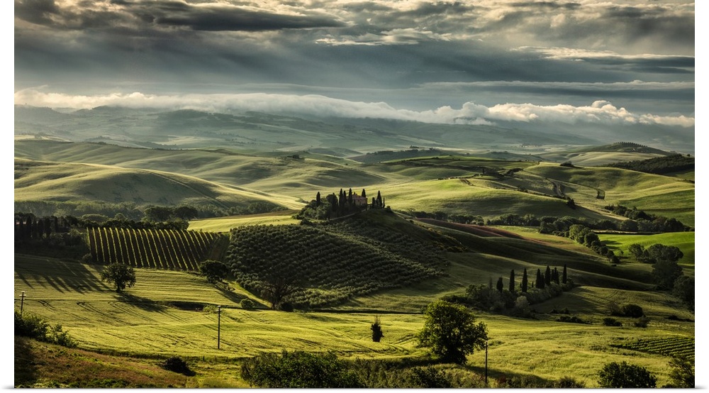 Belvedere in the Tuscan countryside in Italy.