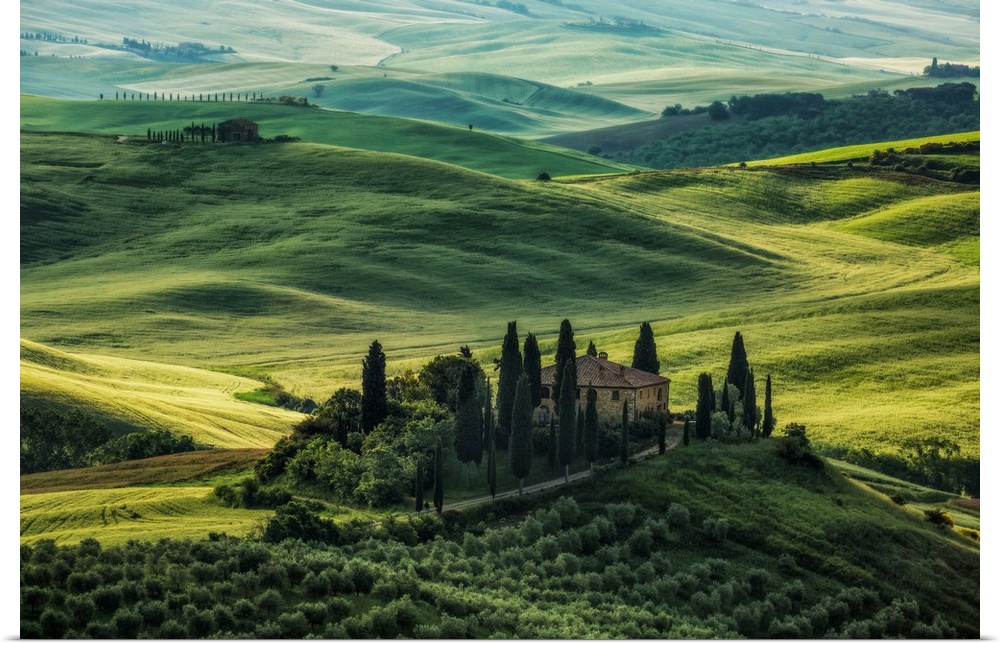 Belvedere in the Tuscan countryside in Italy.