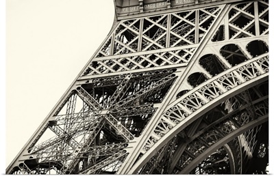 Close up of the Eiffel Tower in Paris, France