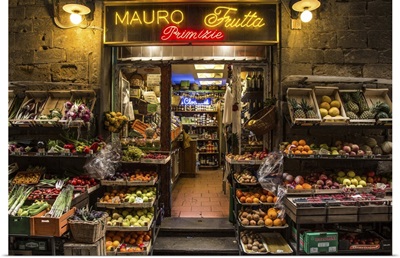 Fruit market in the city of Florence, Italy