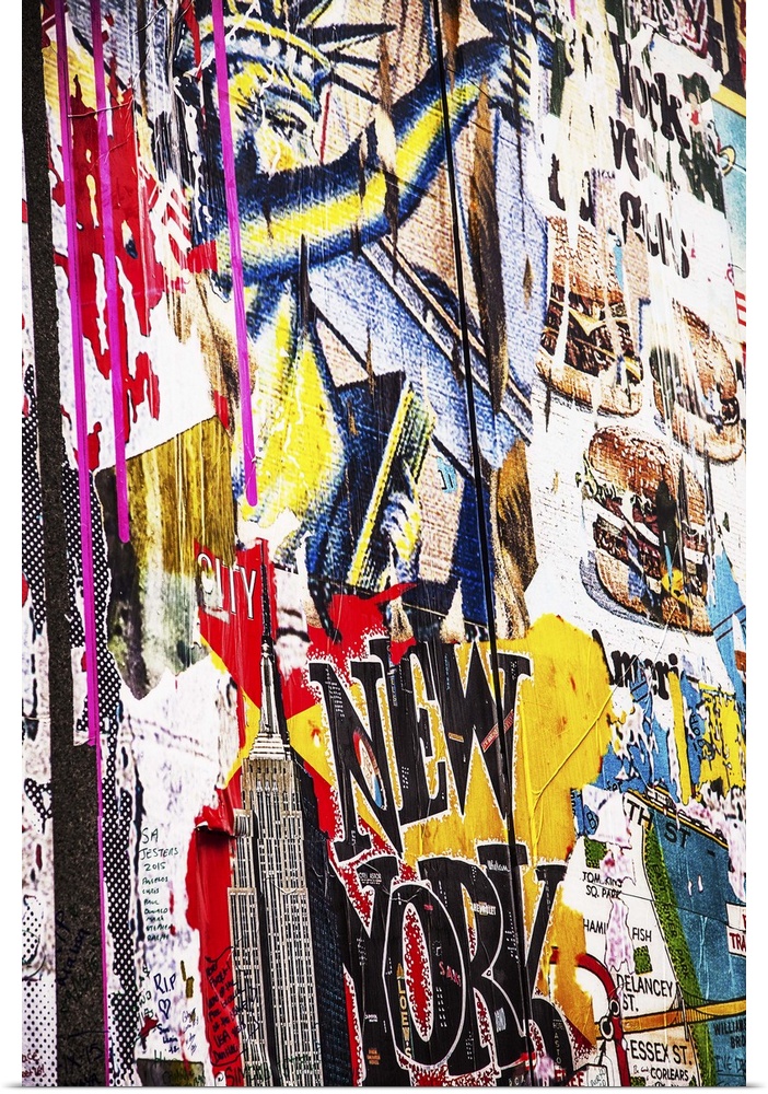 Graffiti on wall in New York City.