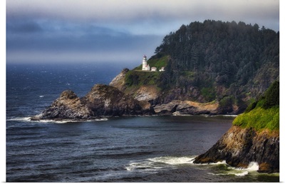 Haceta Lighthouse On The Coast Of Oregon