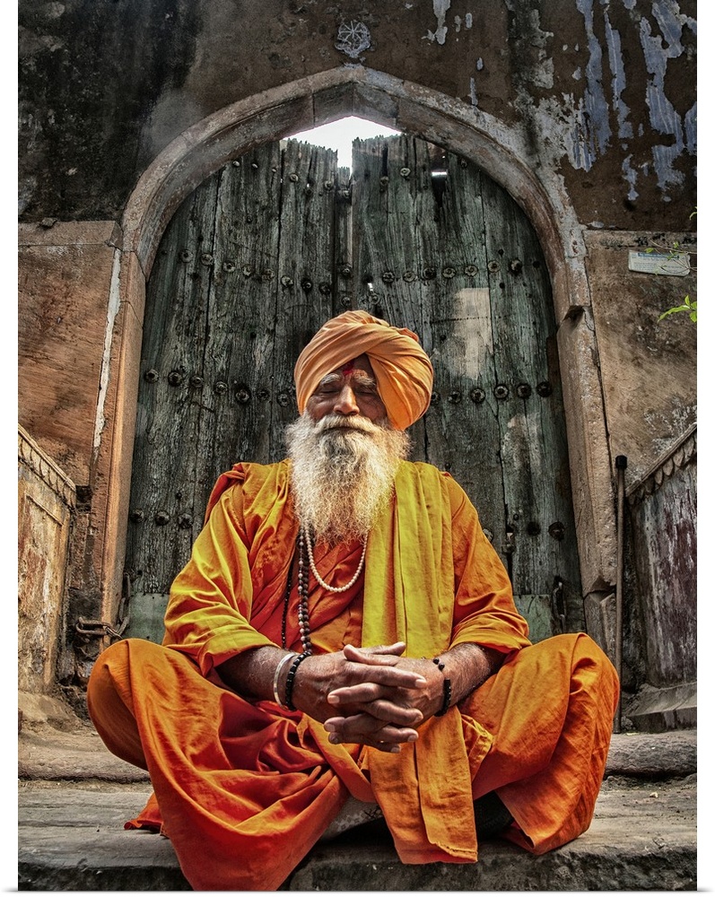 Holy Man in Old Delhi inRaisthan, India