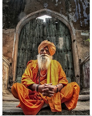 Holy Man in Old Delhi inRaisthan, India
