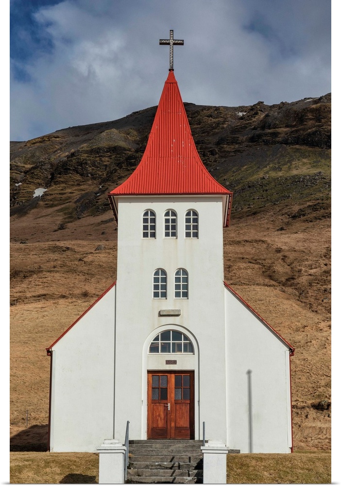 Beautiful church in the countryside of Iceland.