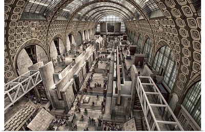 Inside the Musee D'Orsay in Paris, France