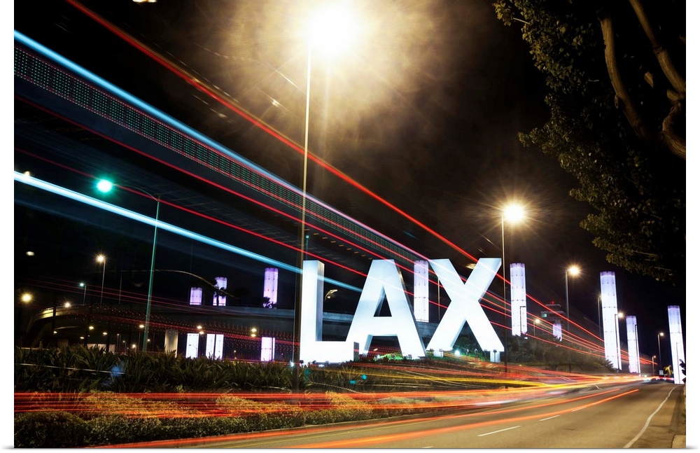 Los International Airport at night