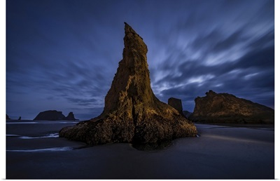 Merlins Rock In Bandon On The Oregon Coast