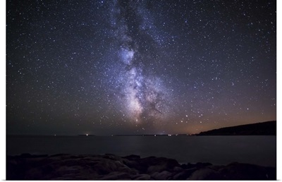 Milky Way above the coast of Maine