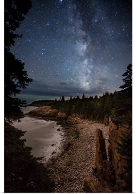 Monument Cove and the Milky Way in Acadia National Park