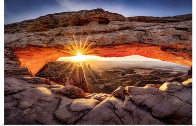 Sunrise At Mesa Arch In Canyonlands National Park
