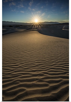 Sunrise in the Mesquite Sand Dunes at Death Valley National Park